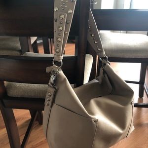 NWOT Steve Madden Bucket taupe grey crossbody bag